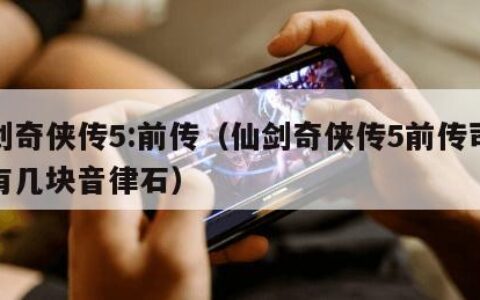 仙剑奇侠传5:前传（仙剑奇侠传5前传司云崖有几块音律石）