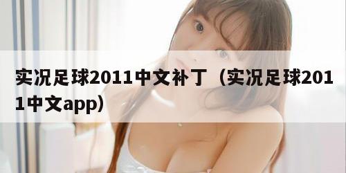 实况足球2011中文补丁（实况足球2011中文app）
