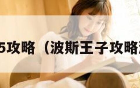 波斯王子5攻略（波斯王子攻略游民星空）