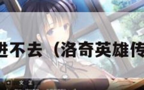 洛奇英雄传进不去（洛奇英雄传进不去游戏）