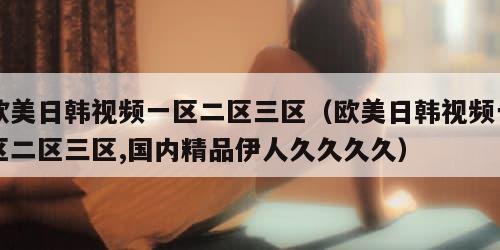 欧美日韩视频一区二区三区（欧美日韩视频一区二区三区,国内精品伊人久久久久）