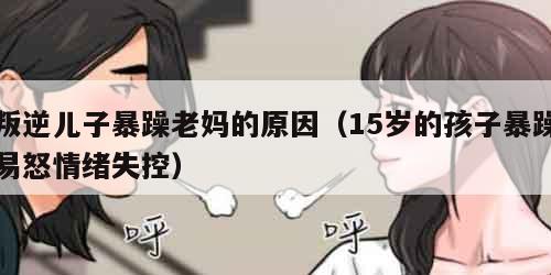 叛逆儿子暴躁老妈的原因（15岁的孩子暴躁易怒情绪失控）
