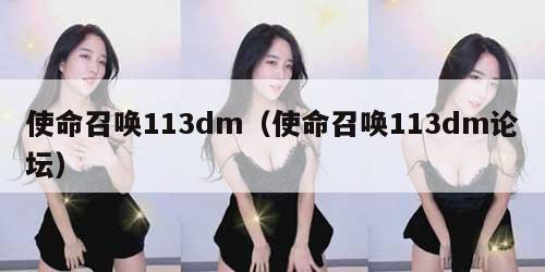 使命召唤113dm（使命召唤113dm论坛）