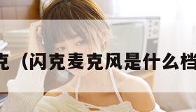 闪克（闪克麦克风是什么档次）