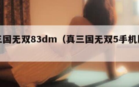 真三国无双83dm（真三国无双5手机版下载）