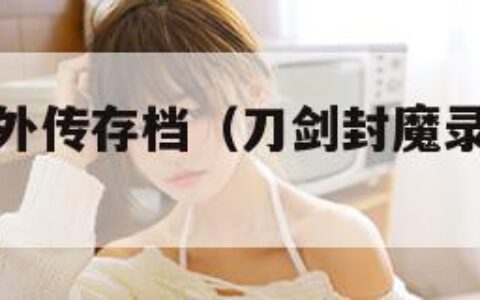 刀剑封魔录外传存档（刀剑封魔录外传攻略秘籍）