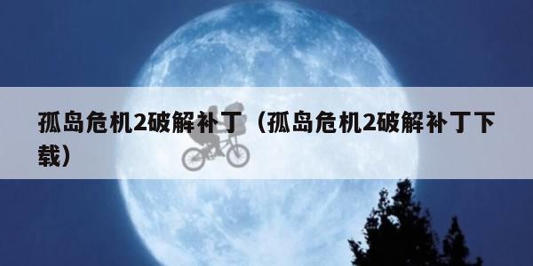 孤岛危机2破解补丁（孤岛危机2破解补丁下载）