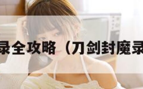 刀剑封魔录全攻略（刀剑封魔录rpg攻略）