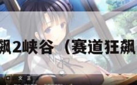 赛道狂飙2峡谷（赛道狂飙怎么玩）