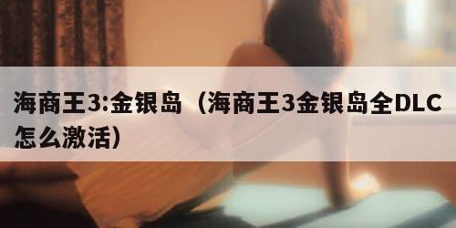 海商王3:金银岛（海商王3金银岛全DLC怎么激活）