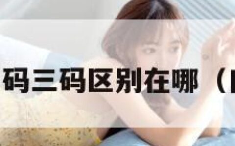 日本一码二码三码区别在哪（日本一维码）