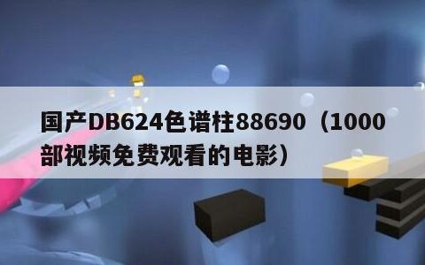 国产DB624色谱柱88690（1000部视频免费观看的电影）