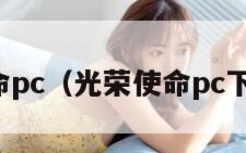 光荣使命pc（光荣使命pc下载安装）