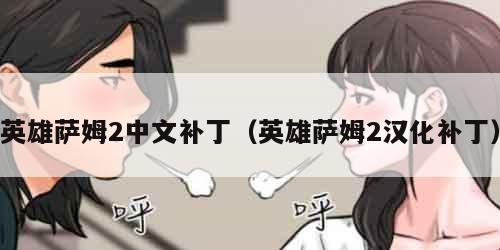 英雄萨姆2中文补丁（英雄萨姆2汉化补丁）