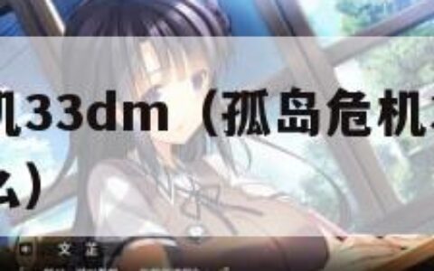 孤岛危机33dm（孤岛危机33050ti可以玩么）
