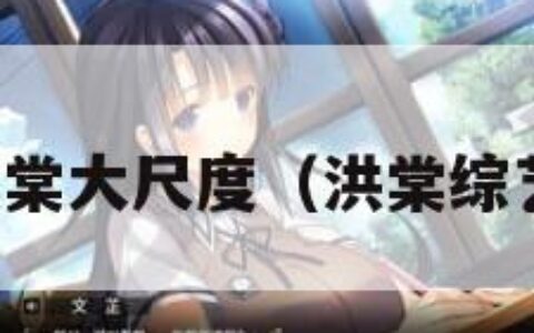 洪棠大尺度（洪棠综艺）