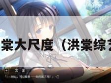 洪棠大尺度（洪棠综艺）