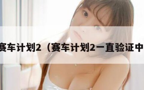 赛车计划2（赛车计划2一直验证中）