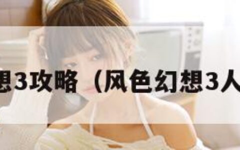 风色幻想3攻略（风色幻想3人物图鉴）