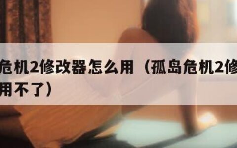 孤岛危机2修改器怎么用（孤岛危机2修改器怎么用不了）