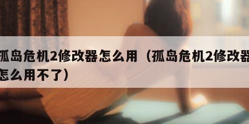 孤岛危机2修改器怎么用（孤岛危机2修改器怎么用不了）