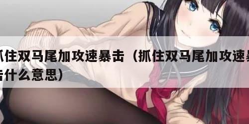 抓住双马尾加攻速暴击（抓住双马尾加攻速暴击什么意思）