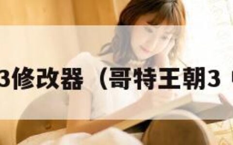 哥特王朝3修改器（哥特王朝3 中文代码）