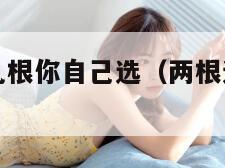 两根还是十几根你自己选（两根还是十几根你自己选作文）