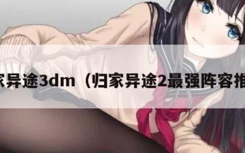 归家异途3dm（归家异途2最强阵容推荐）