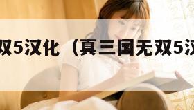 真三国无双5汉化（真三国无双5汉化不完全）