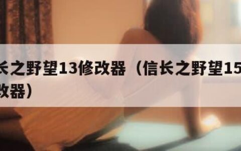 信长之野望13修改器（信长之野望15pk修改器）