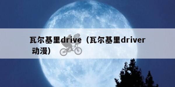 瓦尔基里drive（瓦尔基里driver 动漫）