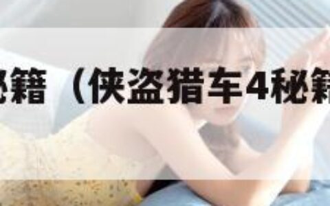 侠盗猎车4秘籍（侠盗猎车4秘籍大全代码怎么用）