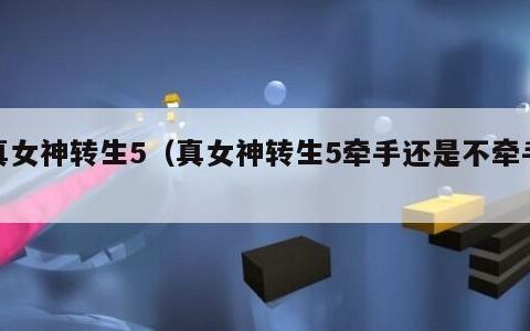 真女神转生5（真女神转生5牵手还是不牵手）