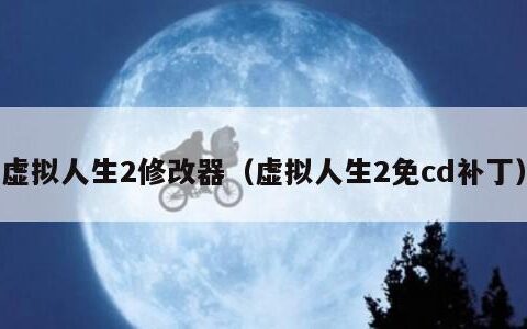 虚拟人生2修改器（虚拟人生2免cd补丁）