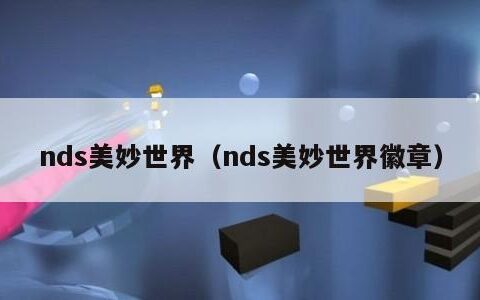 nds美妙世界（nds美妙世界徽章）