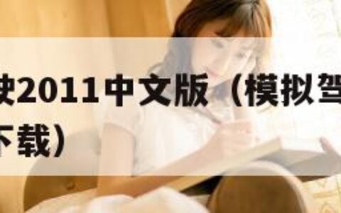 模拟驾驶2011中文版（模拟驾驶2011中文版下载）