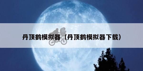 丹顶鹤模拟器（丹顶鹤模拟器下载）