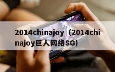 2014chinajoy（2014chinajoy巨人网络SG）