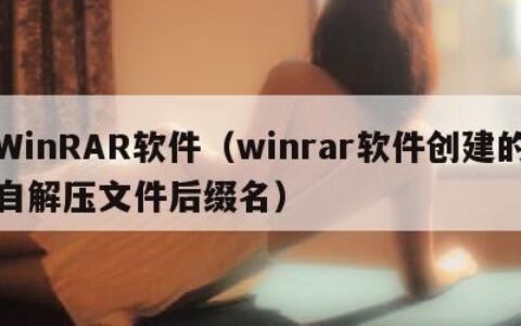 WinRAR软件（winrar软件创建的自解压文件后缀名）