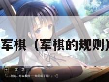 军棋（军棋的规则）