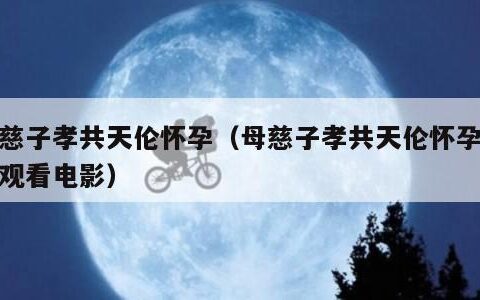 母慈子孝共天伦怀孕（母慈子孝共天伦怀孕在线观看电影）