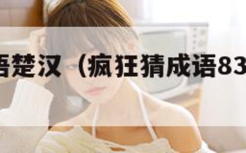 疯狂猜成语楚汉（疯狂猜成语838楚河汉界）