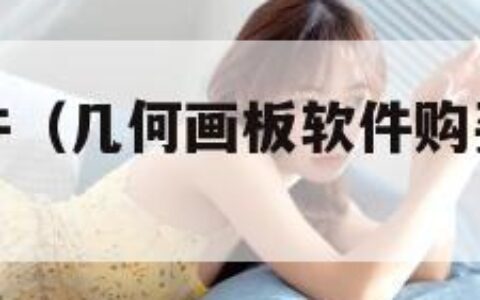 几何画板软件（几何画板软件购买需要多少钱）