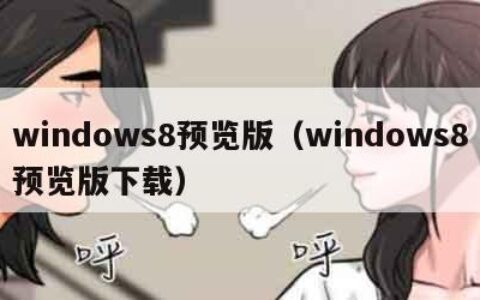 windows8预览版（windows8预览版下载）