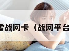 暴雪战网卡（战网平台卡）