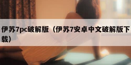 伊苏7pc破解版（伊苏7安卓中文破解版下载）