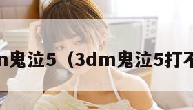 dm鬼泣5（3dm鬼泣5打不开）"