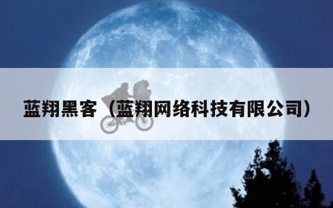 蓝翔黑客（蓝翔网络科技有限公司）