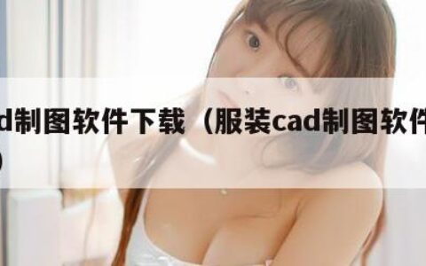 cad制图软件下载（服装cad制图软件下载）